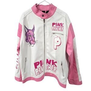 HeadGear Classics Nostalgia Co. Sz3XL Pink Moto Racing Jacket